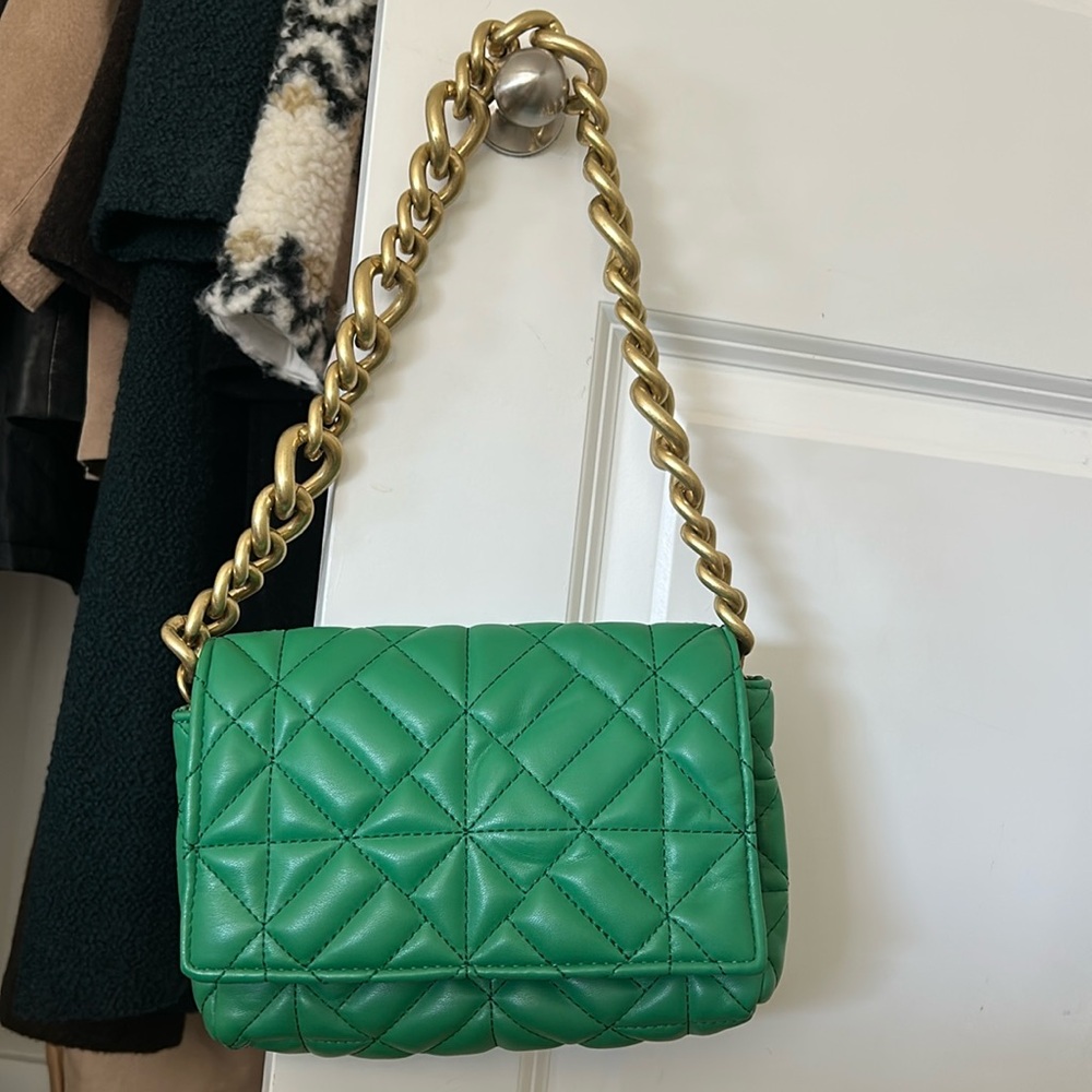 Zara quilted shoulder bag